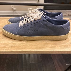 Saint Laurent sneakers in blue suede size 12/45